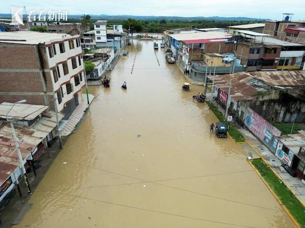 首都告急！秘鲁洪灾已致58人死亡2.3万人受灾