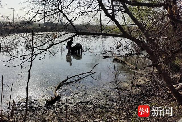 盱眙一八旬老太陷入淤泥无法脱身 民警合力救出