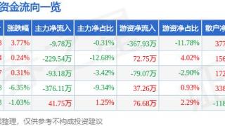 绿岛风（301043）12月20日主力资金净卖出9.78万元