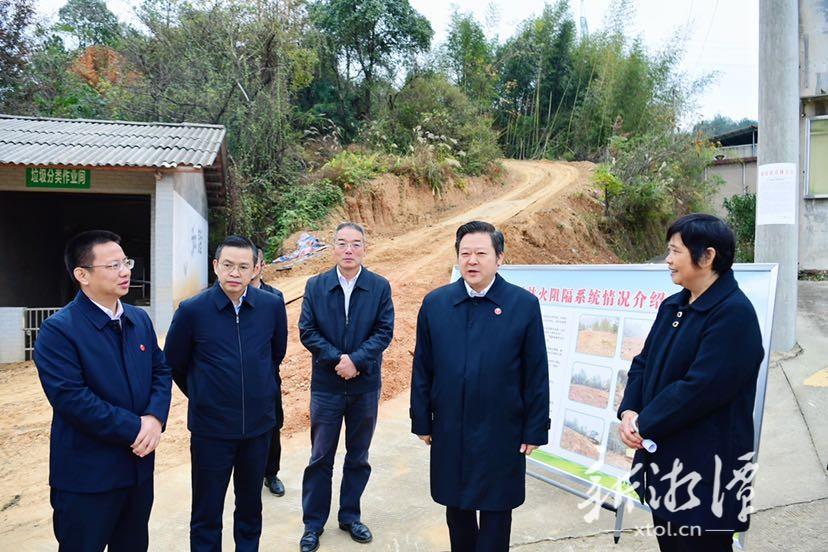 刘志仁到韶山市调研基层治理、民生工程建设、森林防火和安全生产工作