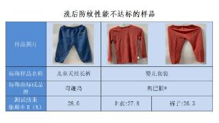 五款防蚊服装样品不达标 广州消委会发布购买提醒