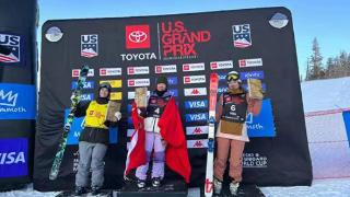 龙江姑娘张可欣收获自由式滑雪U型场地世界杯美国站金牌