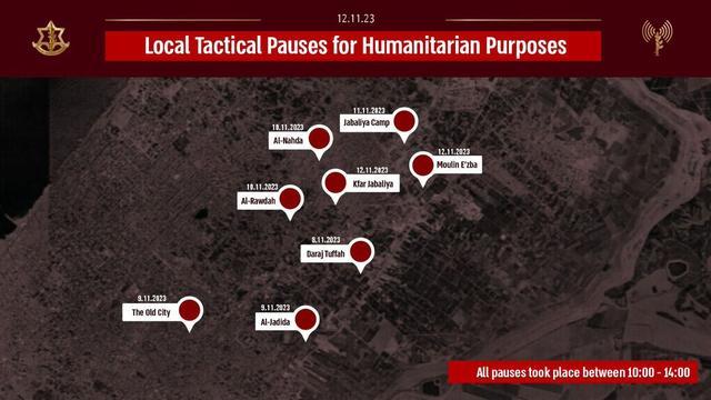 以军称11月8日起在加沙地带实施了“战术性局部暂停”