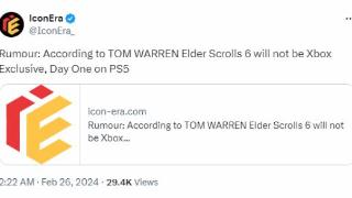 传《上古卷轴6》并非Xbox独占 首发会登陆PS5