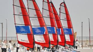 第三届全国陆地风帆车公开赛在秦皇岛开赛