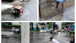 苏州园区新盛花园社区积极应对强降雨，为民排险解民忧