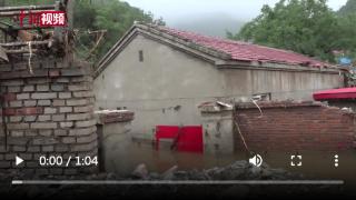 直击洪水退去后的北京村庄：村内犹如乱石滩 部分道路被阻塞