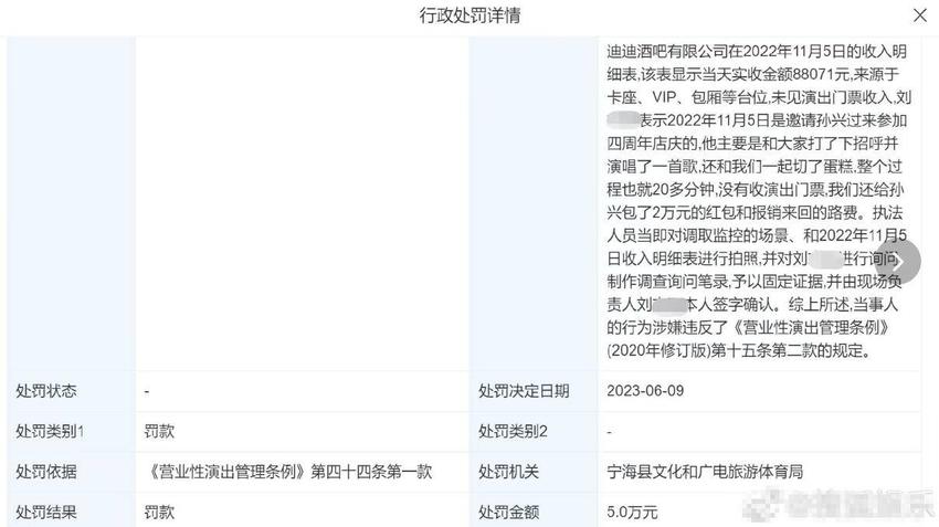 酒吧出2万请劣迹艺人捧场？曝光后被罚5万，看以后谁还敢顶风上？