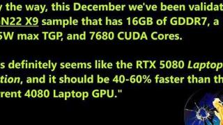 nvidia即将推出rtx5090与rtx5080移动版显卡