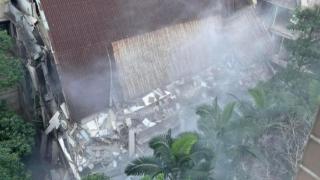台湾地震引发一塑料工厂大面积坍塌 伤亡不明