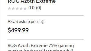 顶级键盘！华硕ROG Azoth Extreme发布：售价相当于RTX 4070