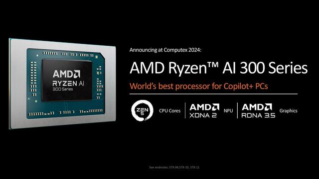 Computex 2024：AMD发布锐龙AI 300系列