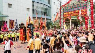 香港鸭脷洲举行洪圣传统文化节庆祝活动