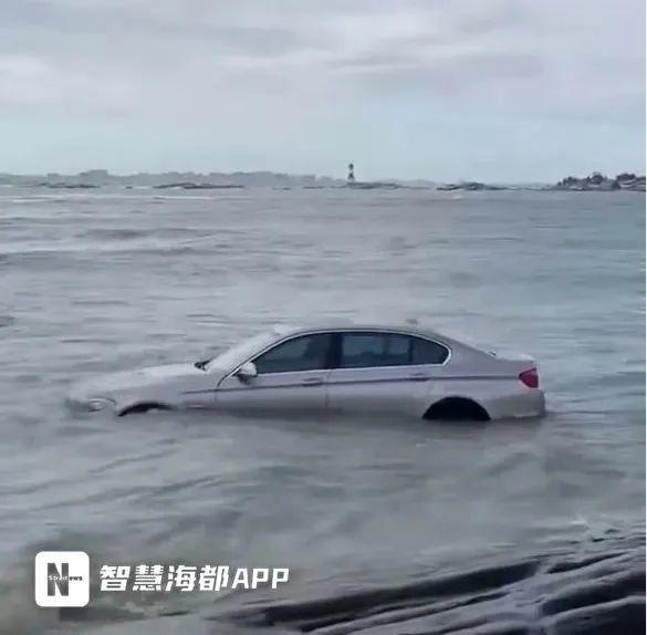 石狮洛伽寺海面上漂着一辆宝马车，幸好…