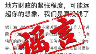 “上海财政向寺庙借款100亿”造谣者被批捕，上海今年已关停违法账号3.5万余个