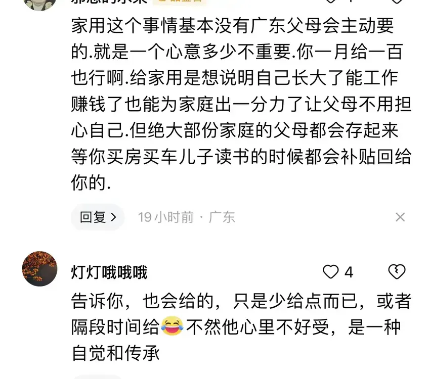 什么？全国只有广东人长大了要交家用引热议，评论区网友吵翻天