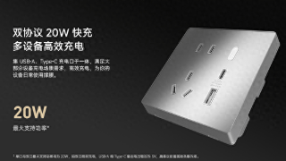 149元 小米智能墙壁插座Pro白色版开售：20W快充 支持米家