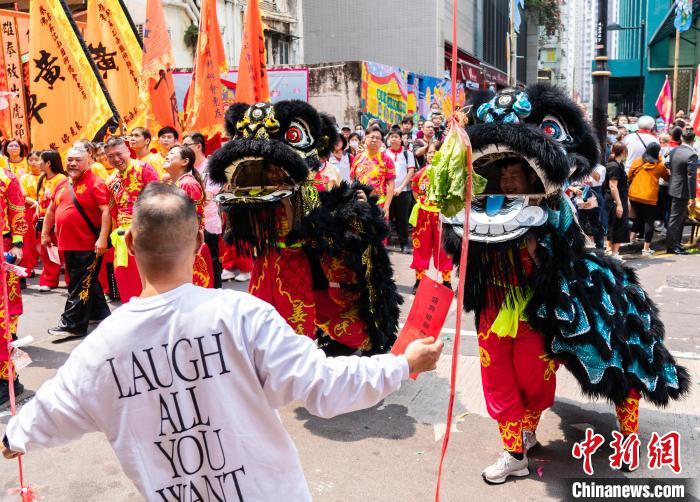 香港鸭脷洲举行洪圣传统文化节庆祝活动