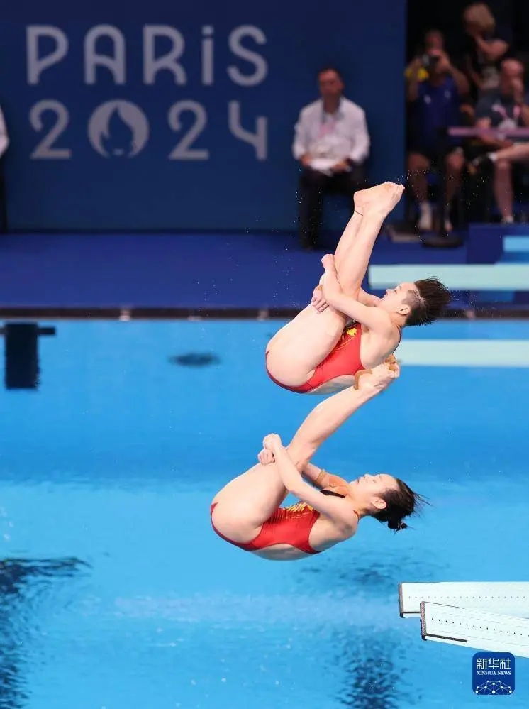 巴黎奥运会 | 跳水——女子双人3米板：中国选手昌雅妮/陈艺文夺得金牌