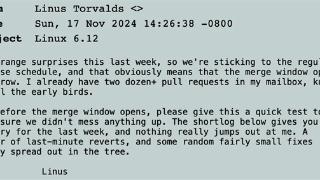 Linux Kernel 6.12正式发布！实时功能终于来了