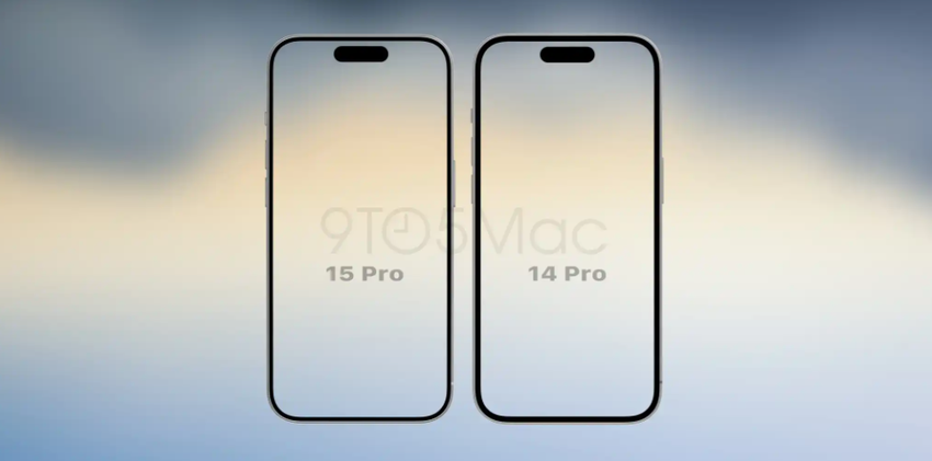 iPhone 15 Pro系列屏幕边框大对比