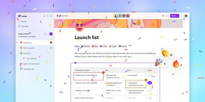 微软宣布microsoftloop正式向所有用户开放