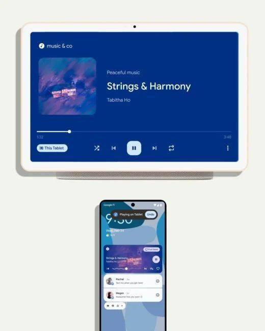 谷歌预告Tap to Cast功能：Pixel 手机靠近平板，就能切换音频播放设备