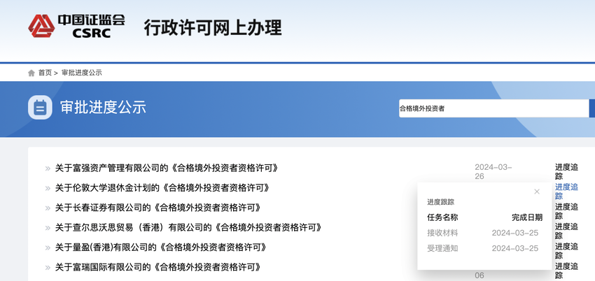 外资机构加速布局中国市场，伦敦大学退休金计划申请QFII资格