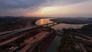献礼2023，江西赣州首座双层景观大桥主线全面完工