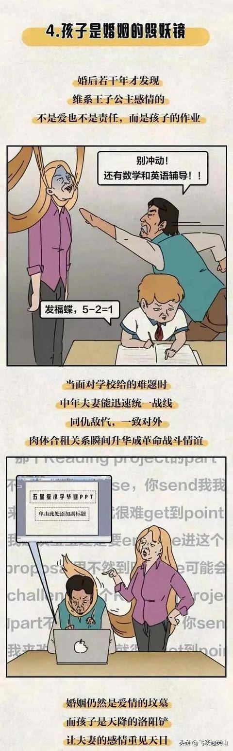 现代“中年夫妻”的婚姻状态，对比看下，看看你占了几条？