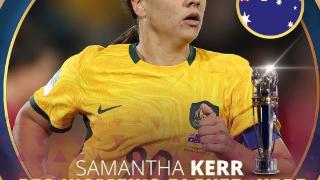 官方：澳大利亚前锋萨姆-科尔当选2022亚足联年度最佳女足球