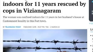 被丈夫囚禁在家11年后，印度女子被警察救出