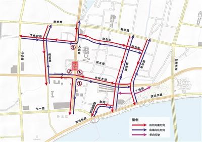 南阳市人民路中心广场区域实施封闭施工的通告