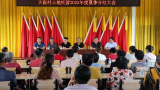 土地托管“管”出集体经济“好钱景”惠民县大年陈镇召开分红大会