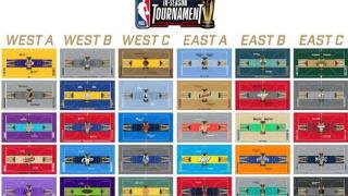更喜欢哪个？NBA30支球队季中锦标赛球馆地板效果图出炉