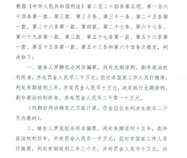 承兴系两枚“萝卜章”骗走300多亿：罗静一审获刑无期，“受害方”变被告