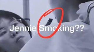 Jennie疑似在室内吸烟，被韩网友举报，不在韩国是否受处罚引关注