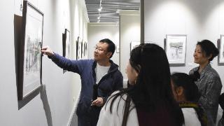 暌违两年又见江南，苏州明·美术馆再度展出马小伟钢笔水彩作品