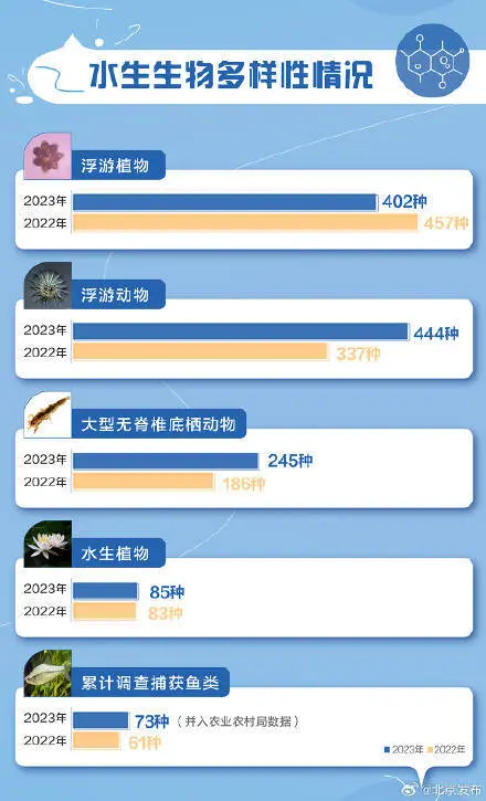 一图看懂！2023年北京市水生态健康“体检报告”