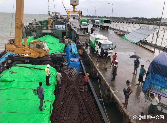 印度建设的实兑新港口开始批准缅甸国内沿海船舶停靠