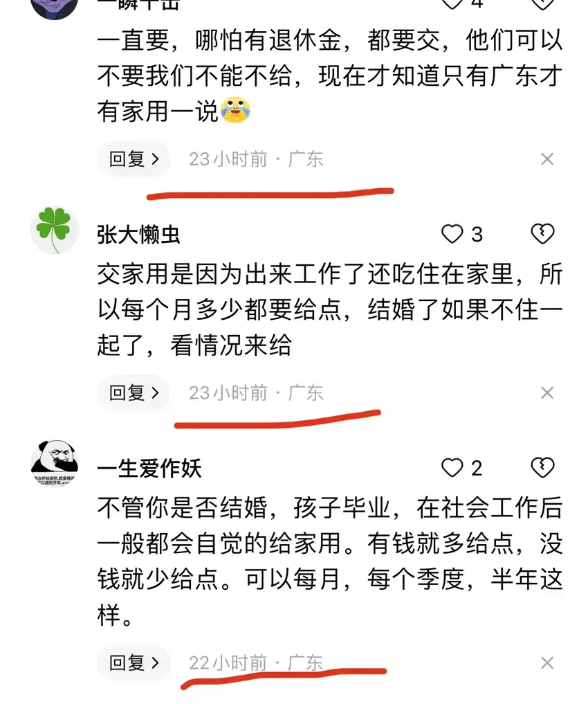 什么？全国只有广东人长大了要交家用引热议，评论区网友吵翻天