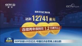 GDP突破120万亿元 中国经济总量再上新台阶