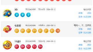 8月12日福彩中奖号码