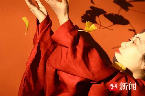 南京明孝陵的一抹秋色斑斓