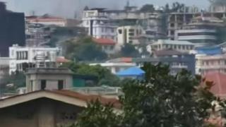今天，缅甸再有炮弹掉落至腊戌爆炸，有民众伤亡，登尼遭空袭