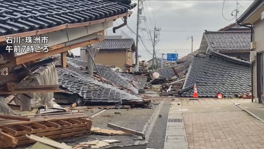 日本能登半岛地震致多人被掩埋 十余家医院停水