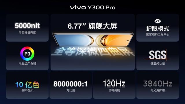 6500mAh电池续航灭霸 vivo Y300Pro越级发布