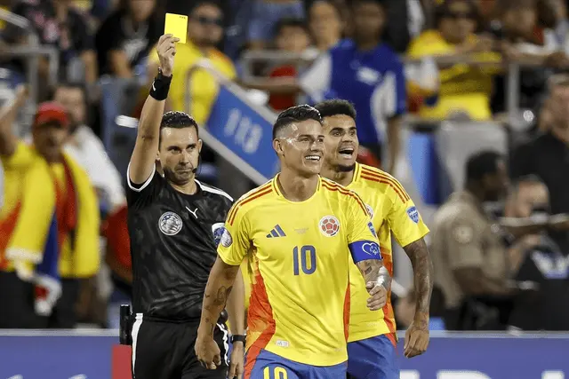 J罗5场6助破梅西纪录+染黄 哥伦比亚1-0乌拉圭与阿根廷会师决赛