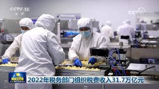 2022年税务部门组织税费收入31.7万亿元