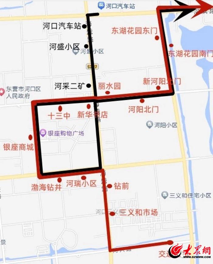 河口31路及32路公交车运行走向将调整